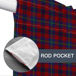 ScotsTee Shop Scottish Nicolson of Tiree & Coll Tartan Tie Up Valance Curtain