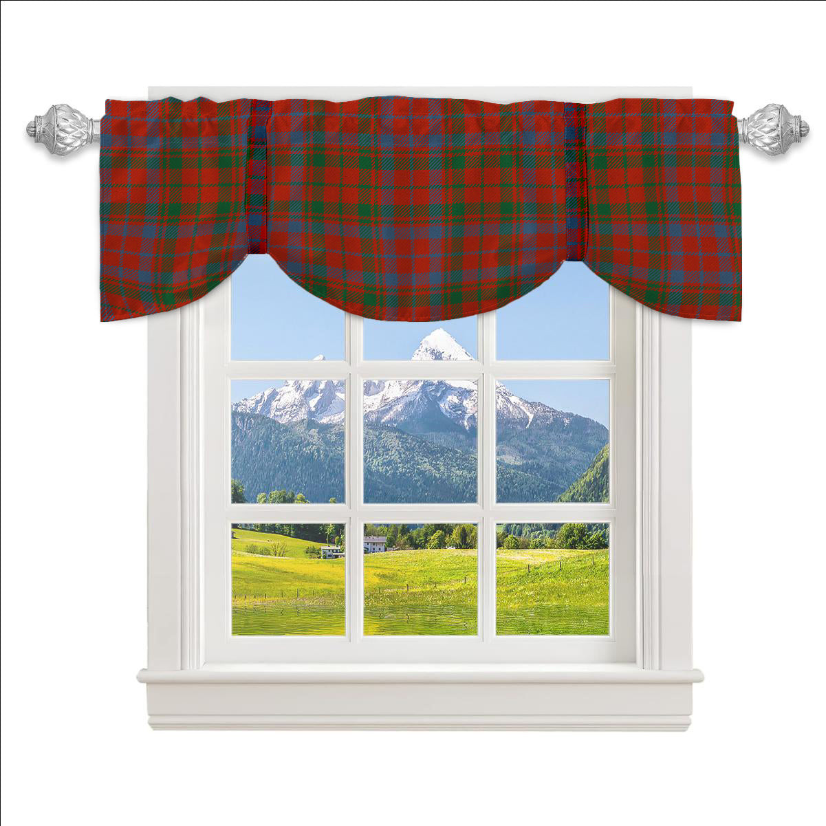 ScotsTee Shop Scottish Lumsden of Kintore Ancient Tartan Tie Up Valance Curtain