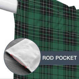 ScotsTee Shop Scottish McLean Hunting Ancient Tartan Tie Up Valance Curtain