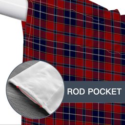 ScotsTee Shop Scottish Wishart Dress Tartan Tie Up Valance Curtain