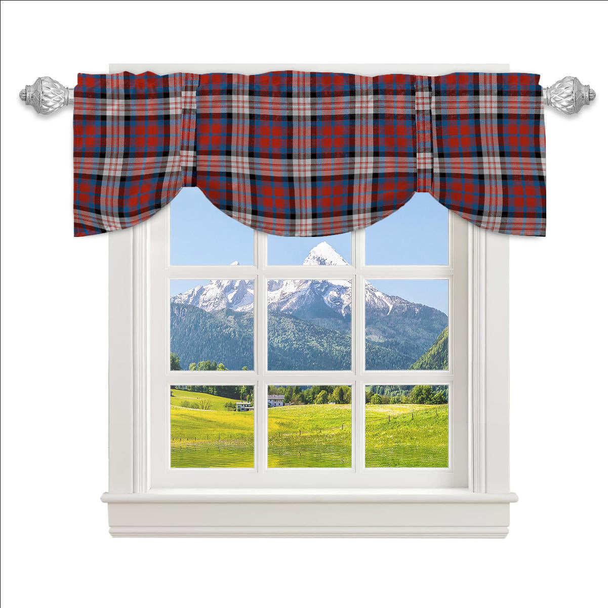 ScotsTee Shop Scottish McDonald Dress Irish Ancient Tartan Tie Up Valance Curtain