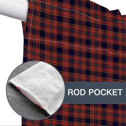 ScotsTee Shop Scottish Ogilvie (Ogilvy) Tartan Tie Up Valance Curtain