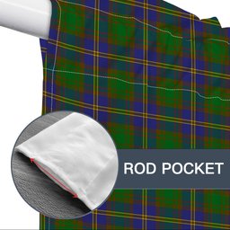ScotsTee Shop Scottish Strange of Balkaskie SC Tartan Tie Up Valance Curtain