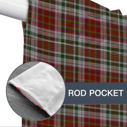 ScotsTee Shop Scottish MacAlister Dress Tartan Tie Up Valance Curtain