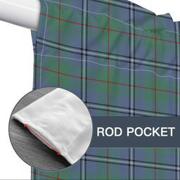ScotsTee Shop Scottish Irvine of Glentulchan Ancient Tartan Tie Up Valance Curtain