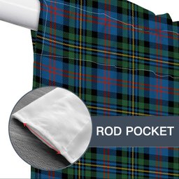 ScotsTee Shop Scottish MacCallum of Berwick Ancient Tartan Tie Up Valance Curtain