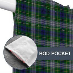 ScotsTee Shop Scottish Johnston Dress Dalgleish Tartan Tie Up Valance Curtain