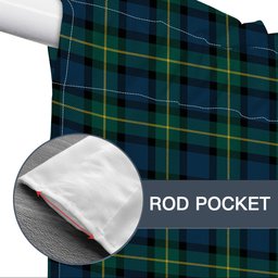 ScotsTee Shop Scottish Sinclair of Ulster Modern Tartan Tie Up Valance Curtain