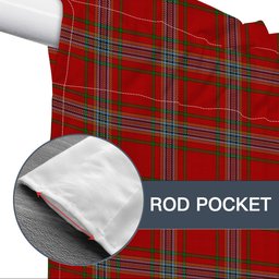 ScotsTee Shop Scottish Year of the Rat, The Tartan Tie Up Valance Curtain