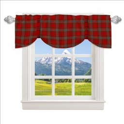 ScotsTee Shop Scottish Year of the Rat, The Tartan Tie Up Valance Curtain