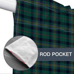 ScotsTee Shop Scottish Kennedy Modern Clan Tartan Tie Up Valance Curtain