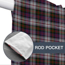 ScotsTee Shop Scottish MacDonald Dress 2 Tartan Tie Up Valance Curtain