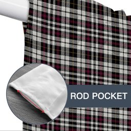 ScotsTee Shop Scottish Little Arisaid Modern Tartan Tie Up Valance Curtain