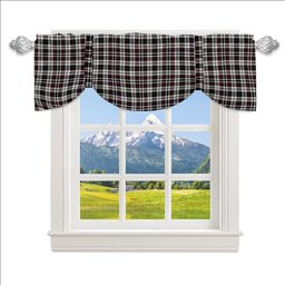 ScotsTee Shop Scottish Little Arisaid Modern Tartan Tie Up Valance Curtain