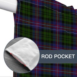 ScotsTee Shop Scottish MacNeil of Colonsay 2 Tartan Tie Up Valance Curtain
