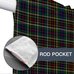 ScotsTee Shop Scottish Hyslop Hunting 2 Tartan Tie Up Valance Curtain
