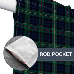 ScotsTee Shop Scottish MacEwen Modern Tartan Tie Up Valance Curtain