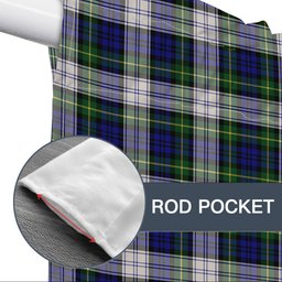ScotsTee Shop Scottish Gordon Dress Modern Tartan Tie Up Valance Curtain