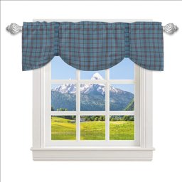 ScotsTee Shop Scottish MacDonald from Rawtenstall Tartan Tie Up Valance Curtain