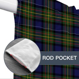 ScotsTee Shop Scottish McLaren Modern Tartan Tie Up Valance Curtain