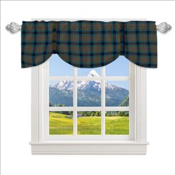 ScotsTee Shop Scottish Thompson Hunting Ancient Tartan Tie Up Valance Curtain