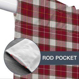 ScotsTee Shop Scottish McFie Dress Modern Tartan Tie Up Valance Curtain