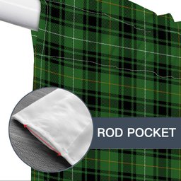 ScotsTee Shop Scottish MacIvor Hunting Ancient Tartan Tie Up Valance Curtain