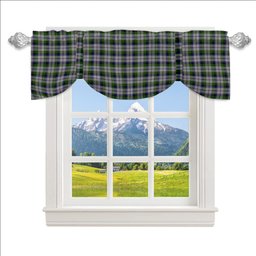 ScotsTee Shop Scottish McNaughton Dress Tartan Tie Up Valance Curtain