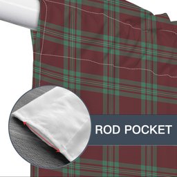 ScotsTee Shop Scottish MacGregor Hunting Ancient Tartan Tie Up Valance Curtain
