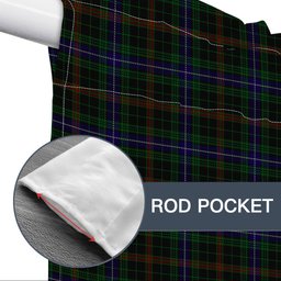 ScotsTee Shop Scottish MacKean Hunting Tartan Tie Up Valance Curtain