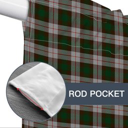 ScotsTee Shop Scottish MacKinnon Dress Tartan Tie Up Valance Curtain