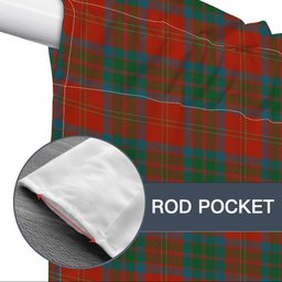 ScotsTee Shop Scottish MacPherson of Cluny Ancient Tartan Tie Up Valance Curtain