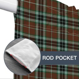 ScotsTee Shop Scottish Thomson Hunting Modern Tartan Tie Up Valance Curtain