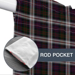 ScotsTee Shop Scottish McDonald Dress Tartan Tie Up Valance Curtain