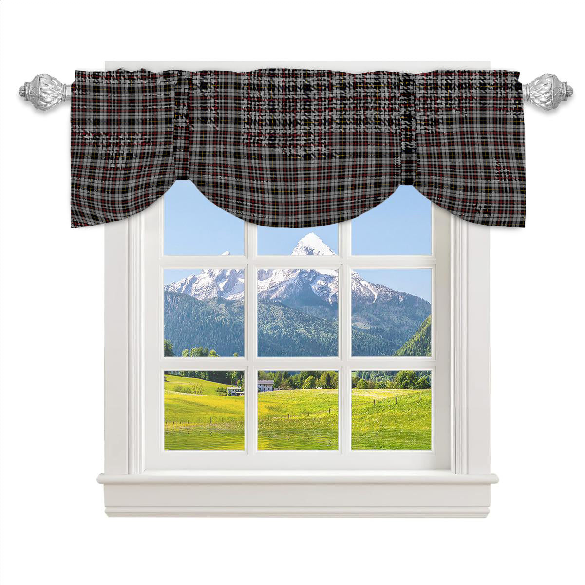 ScotsTee Shop Scottish Little Arisaid Tartan Tie Up Valance Curtain