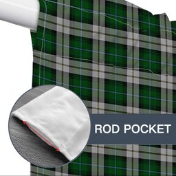 ScotsTee Shop Scottish McCandlish Arisaid Green Tartan Tie Up Valance Curtain