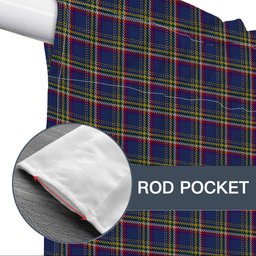 ScotsTee Shop Scottish Yukon (asymmetric) Tartan Tie Up Valance Curtain