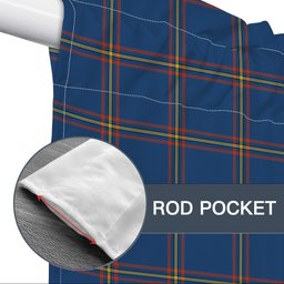 ScotsTee Shop Scottish MacLaine of Loch Buie Hunting Ancient Tartan Tie Up Valance Curtain
