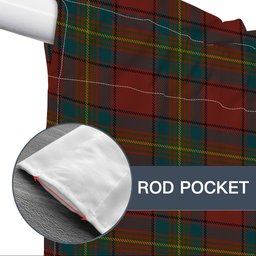 ScotsTee Shop Scottish Oliver Dress Red Tartan Tie Up Valance Curtain