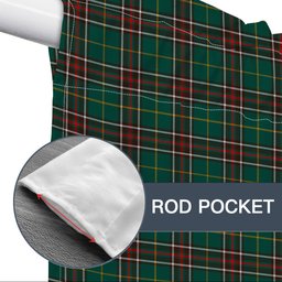 ScotsTee Shop Scottish Newfoundland Labrador Province Canada Modern Tartan Tie Up Valance Curtain