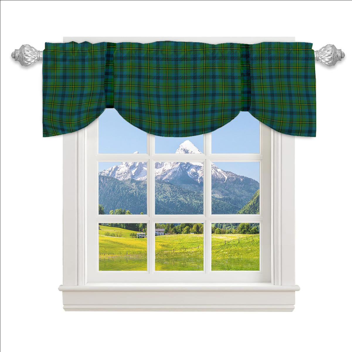 ScotsTee Shop Scottish Johnstone Originaux Ancient Clan Tartan Tie Up Valance Curtain
