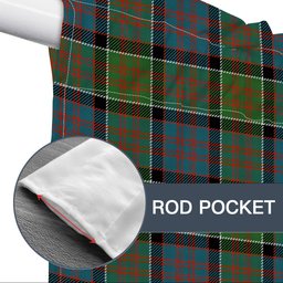 ScotsTee Shop Scottish McDonald of Clan Ranald Ancient Tartan Tie Up Valance Curtain