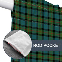ScotsTee Shop Scottish Gunn Ancient Clan Tartan Tie Up Valance Curtain