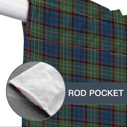 ScotsTee Shop Scottish Nicolson Hunting Ancient Tartan Tie Up Valance Curtain