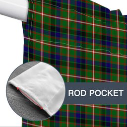 ScotsTee Shop Scottish Reid Green SC Tartan Tie Up Valance Curtain