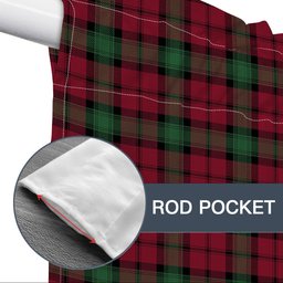 ScotsTee Shop Scottish Kerr Modern Clan Tartan Tie Up Valance Curtain