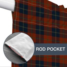 ScotsTee Shop Scottish Maclaine of Lochbuie Auld Sett Tartan Tie Up Valance Curtain