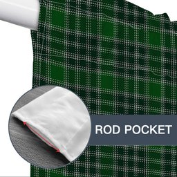 ScotsTee Shop Scottish MacDonald Lord of the Isles Hunting Tartan Tie Up Valance Curtain