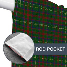ScotsTee Shop Scottish McIntosh Hunting Tartan Tie Up Valance Curtain