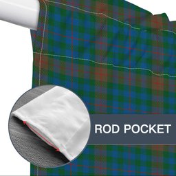 ScotsTee Shop Scottish Tennant Yules Ancient Tartan Tie Up Valance Curtain
